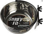 MidWest Stainless Steel Snap'y Fit Coop Cup Feed Bowl 10oz