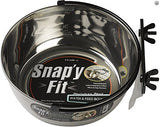 MidWest Stainless Steel Snap'y Fit Coop Cup Feed Bowl 10oz